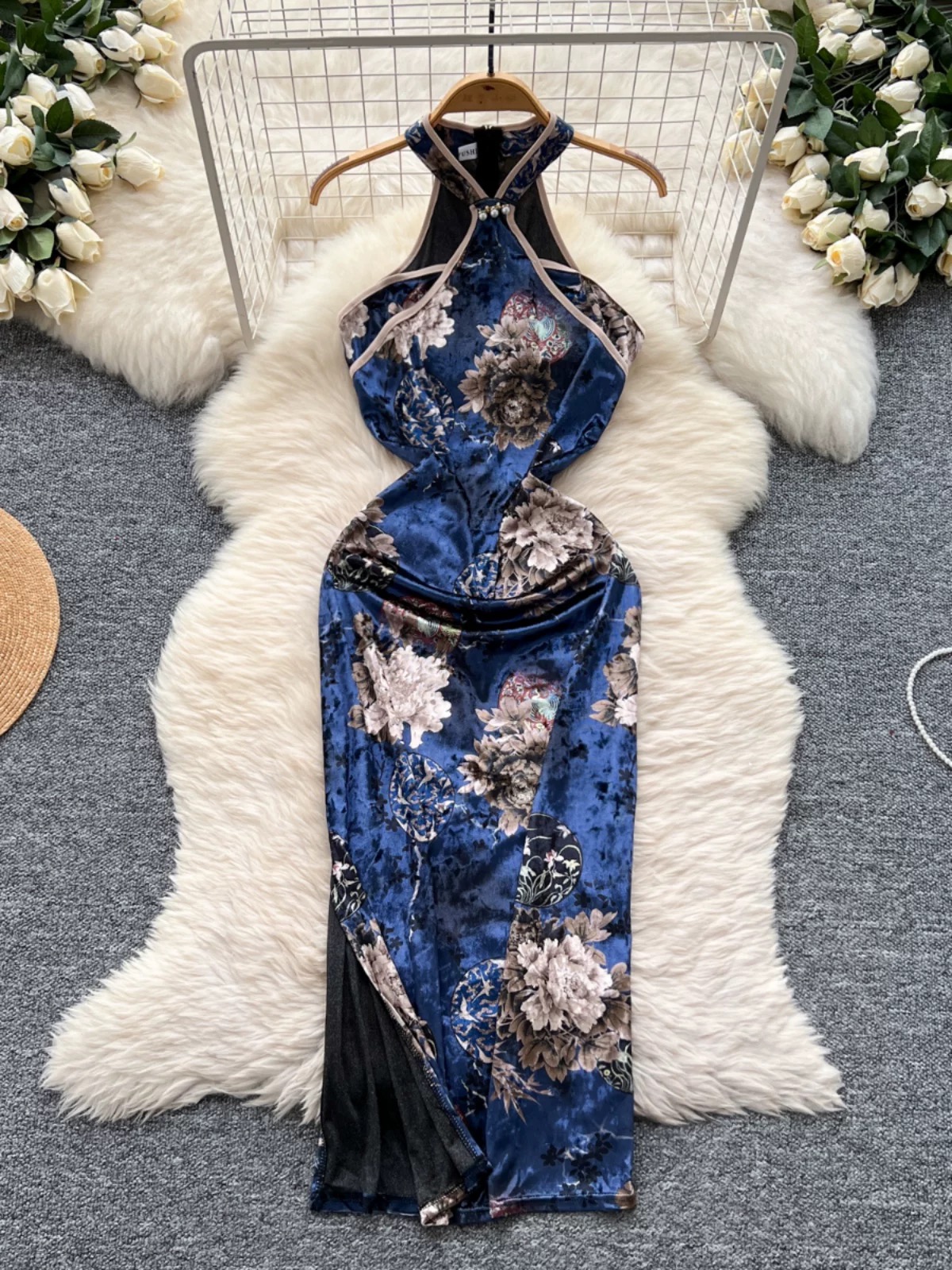 Brace up qipao dress Q225