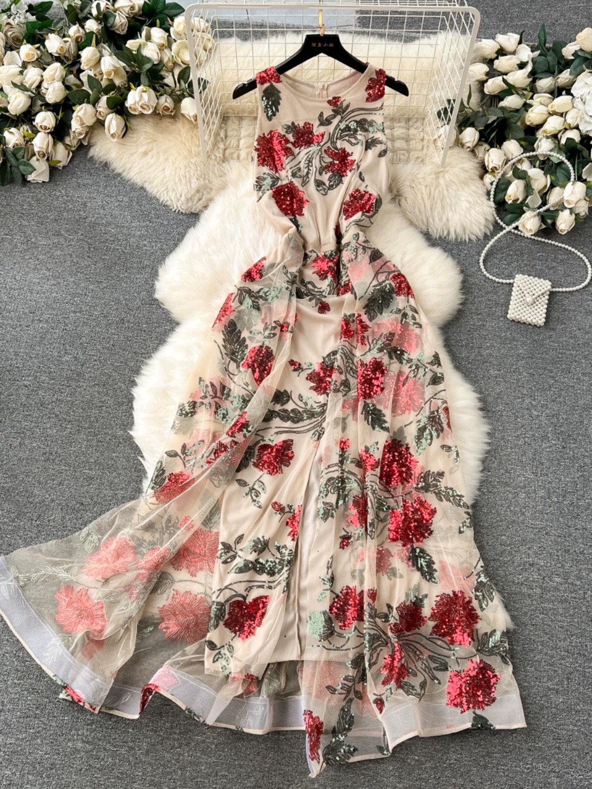 5 oclock party floral dress EVD241 image