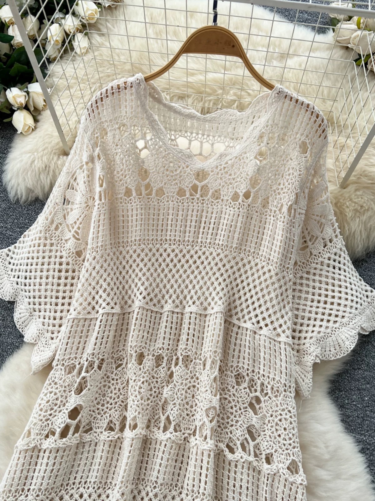 Going to see him knitted dress KD348 images