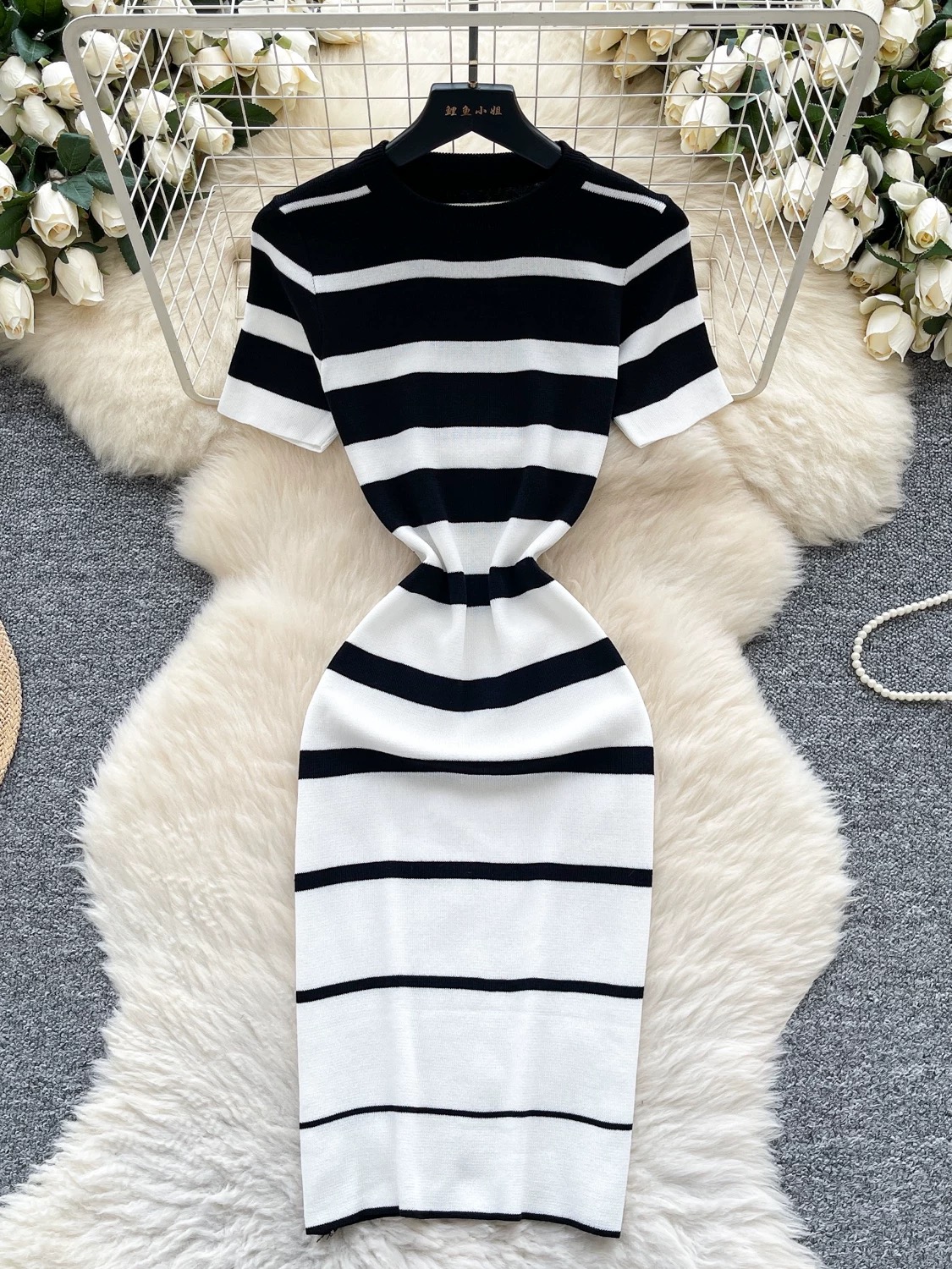 Get on my level knitted dress KBC169 image