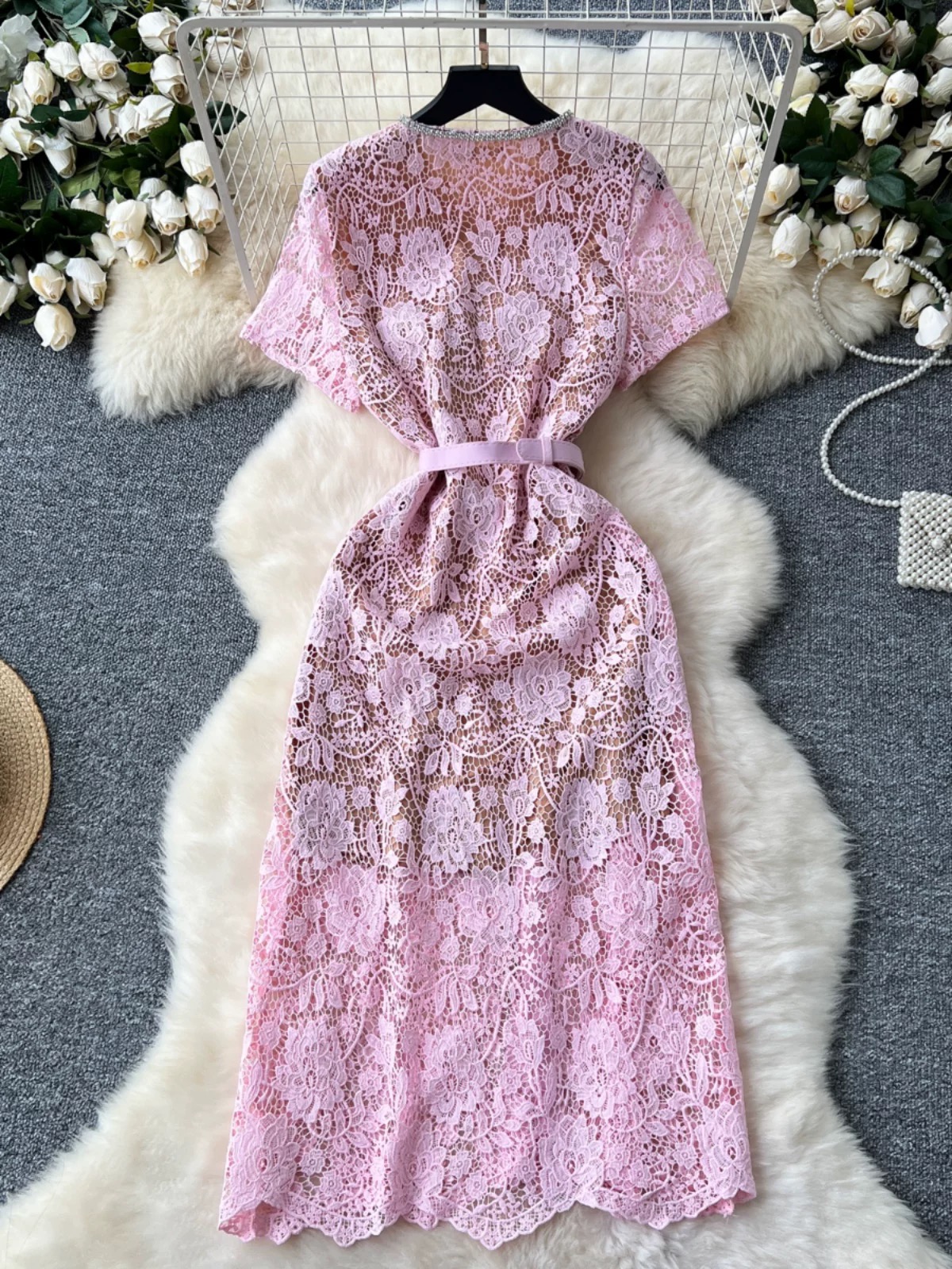 Meeting casually lace dress FD1476 image