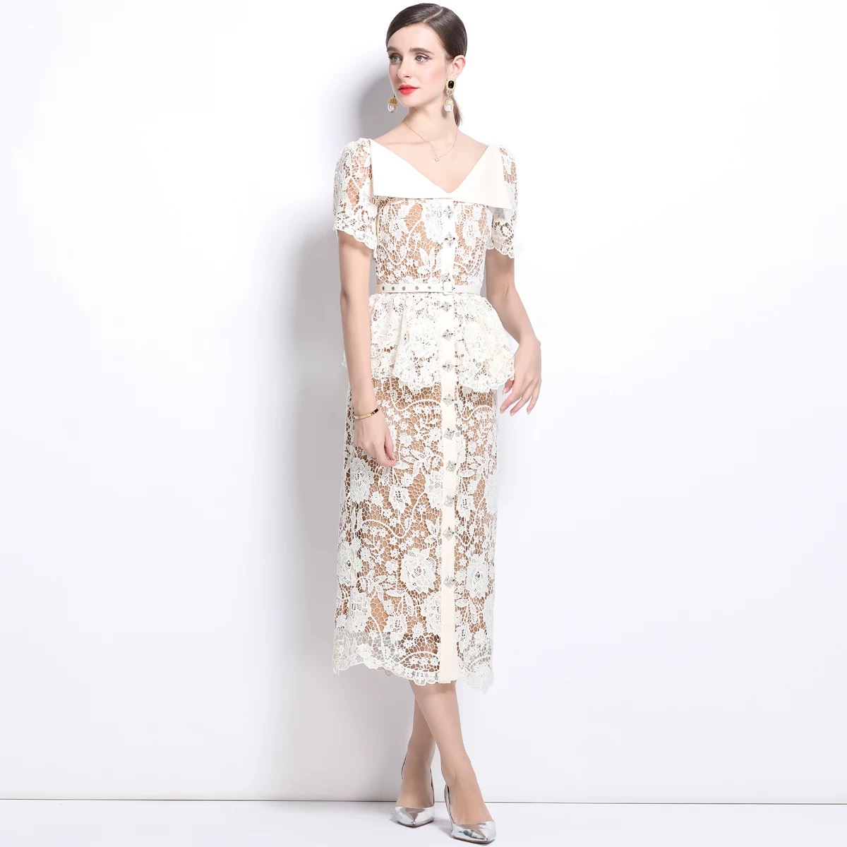 Show you off lace dress FBC333 image