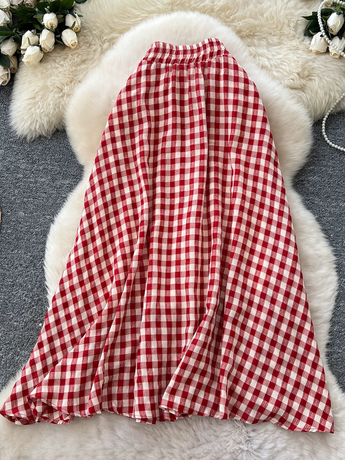 High quality checkered skirt CS173 image