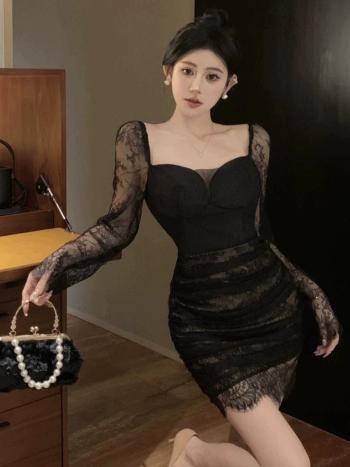 Secret temptations lace dress CBC581