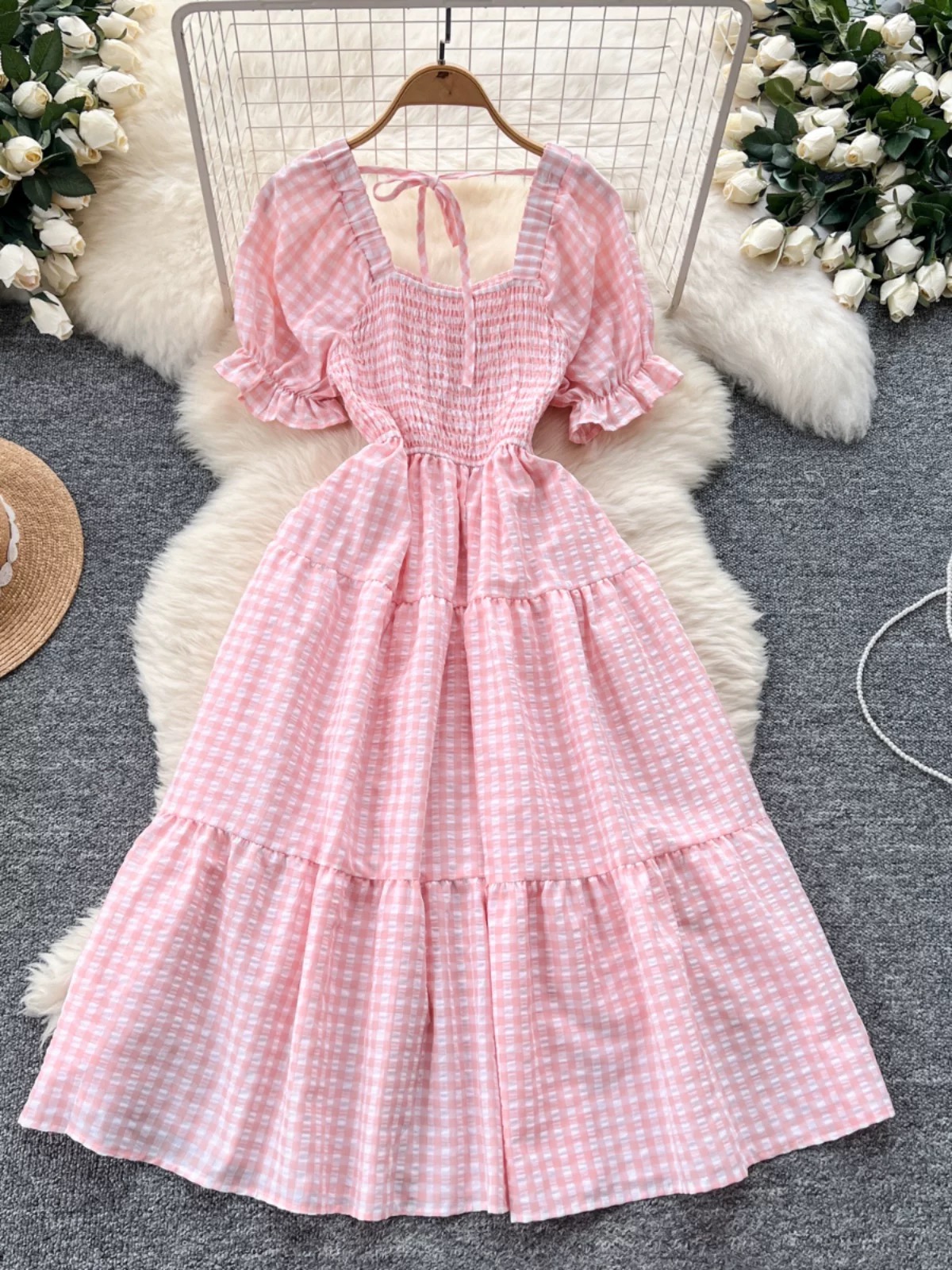 Rose lilies dress CD1140 image