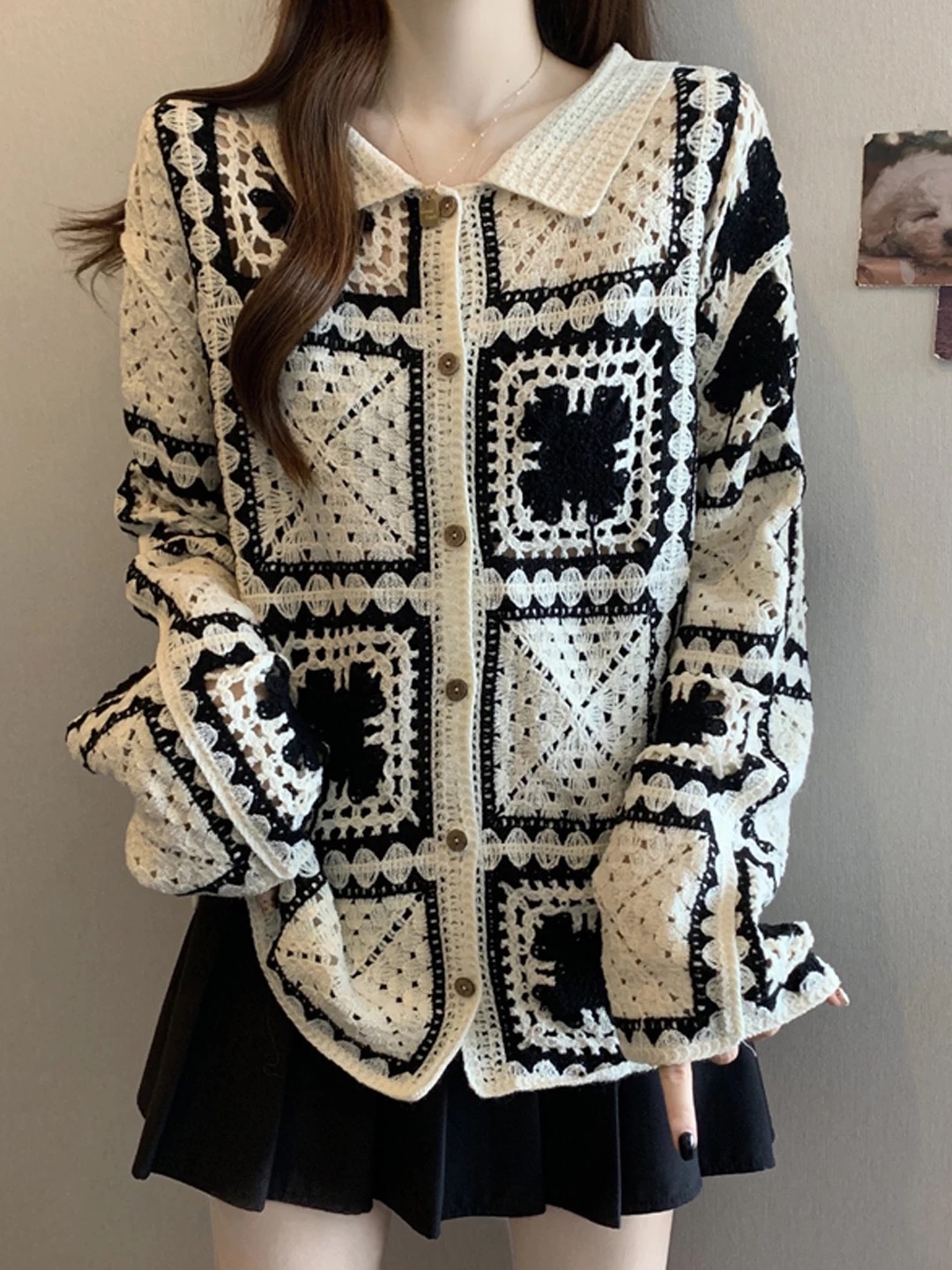 Knitted timed top KTO284 image