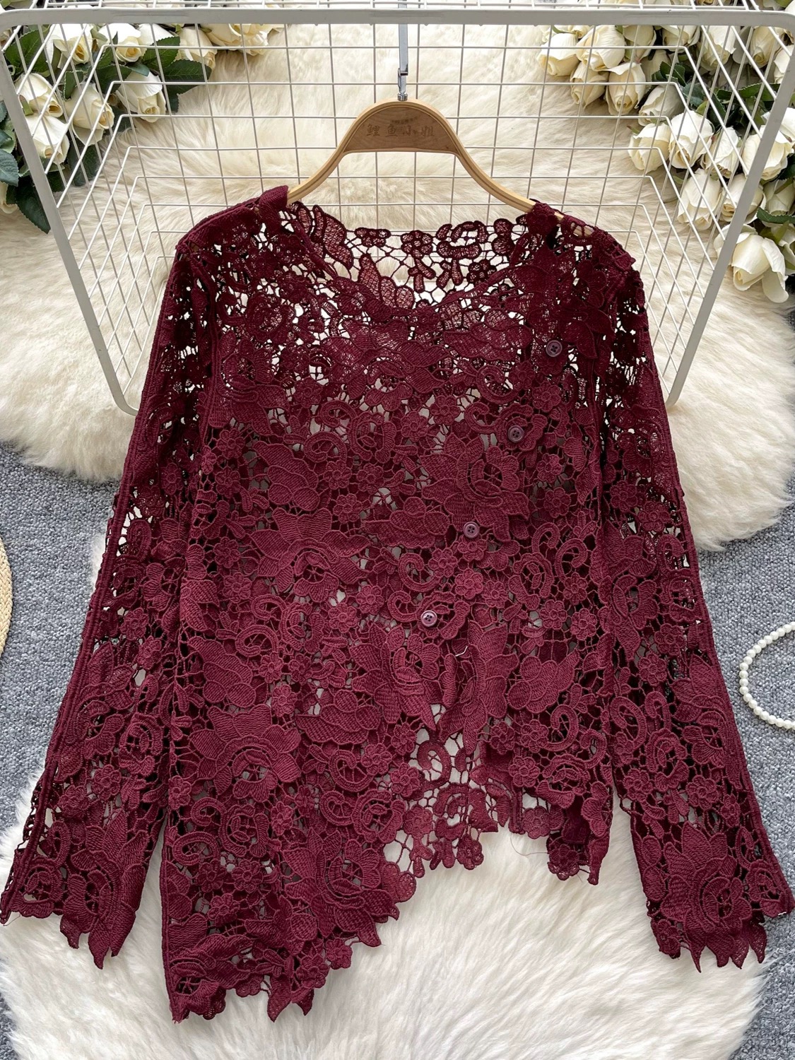 Certified baddie lace top CTO484