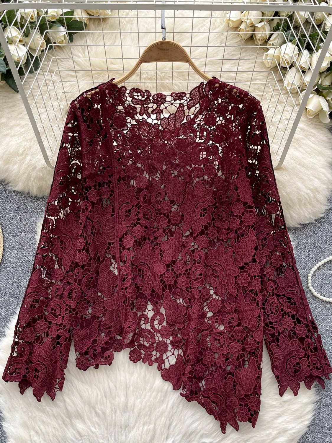 Certified baddie lace top CTO484 image