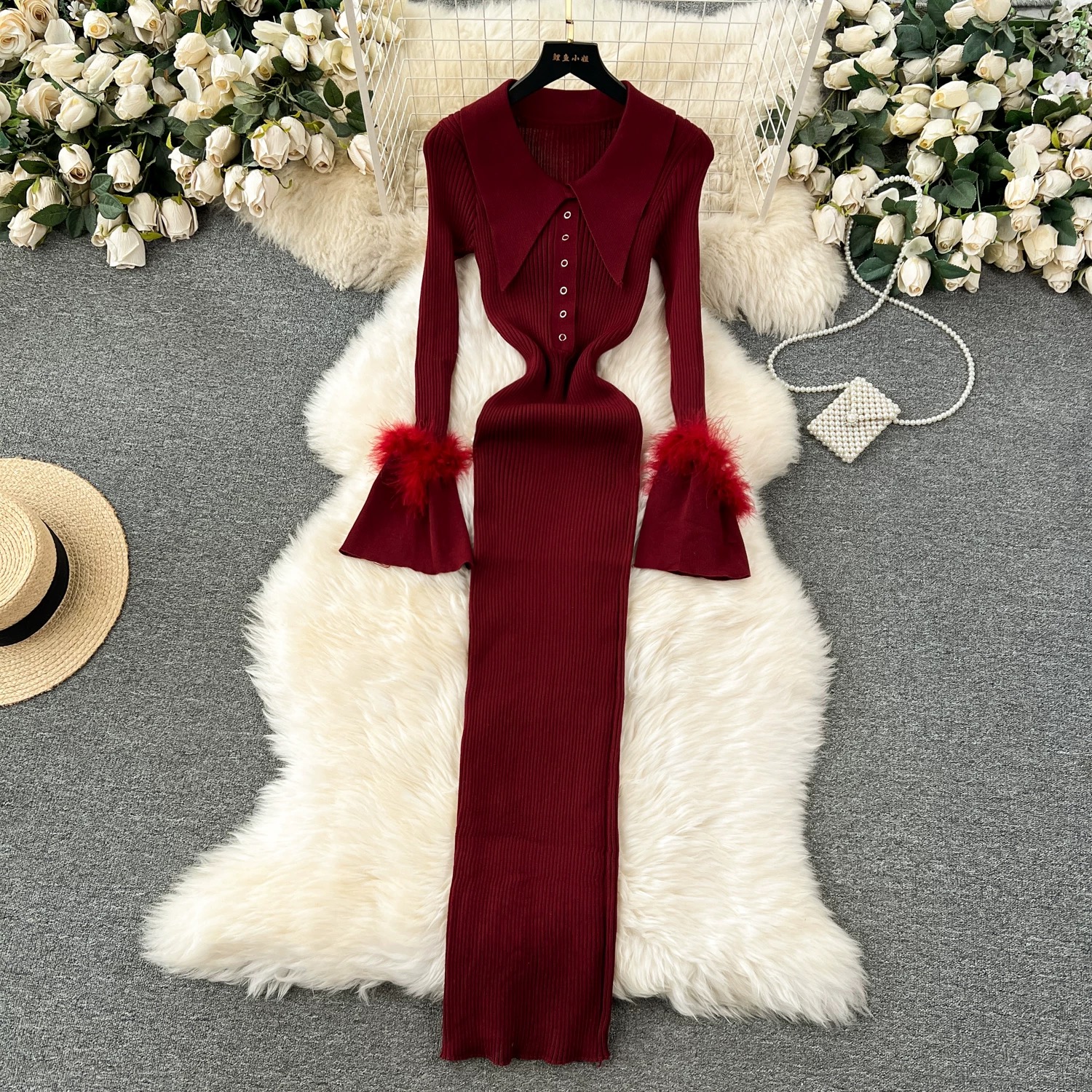 Fade into you knitted Dress KBC140 image