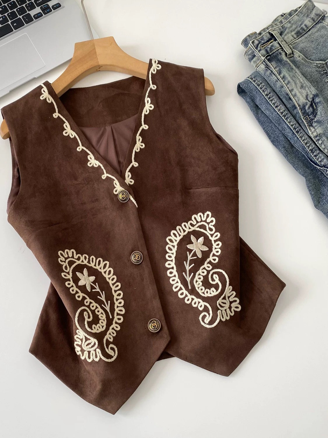 Little bloom royal waist coat COA165 image