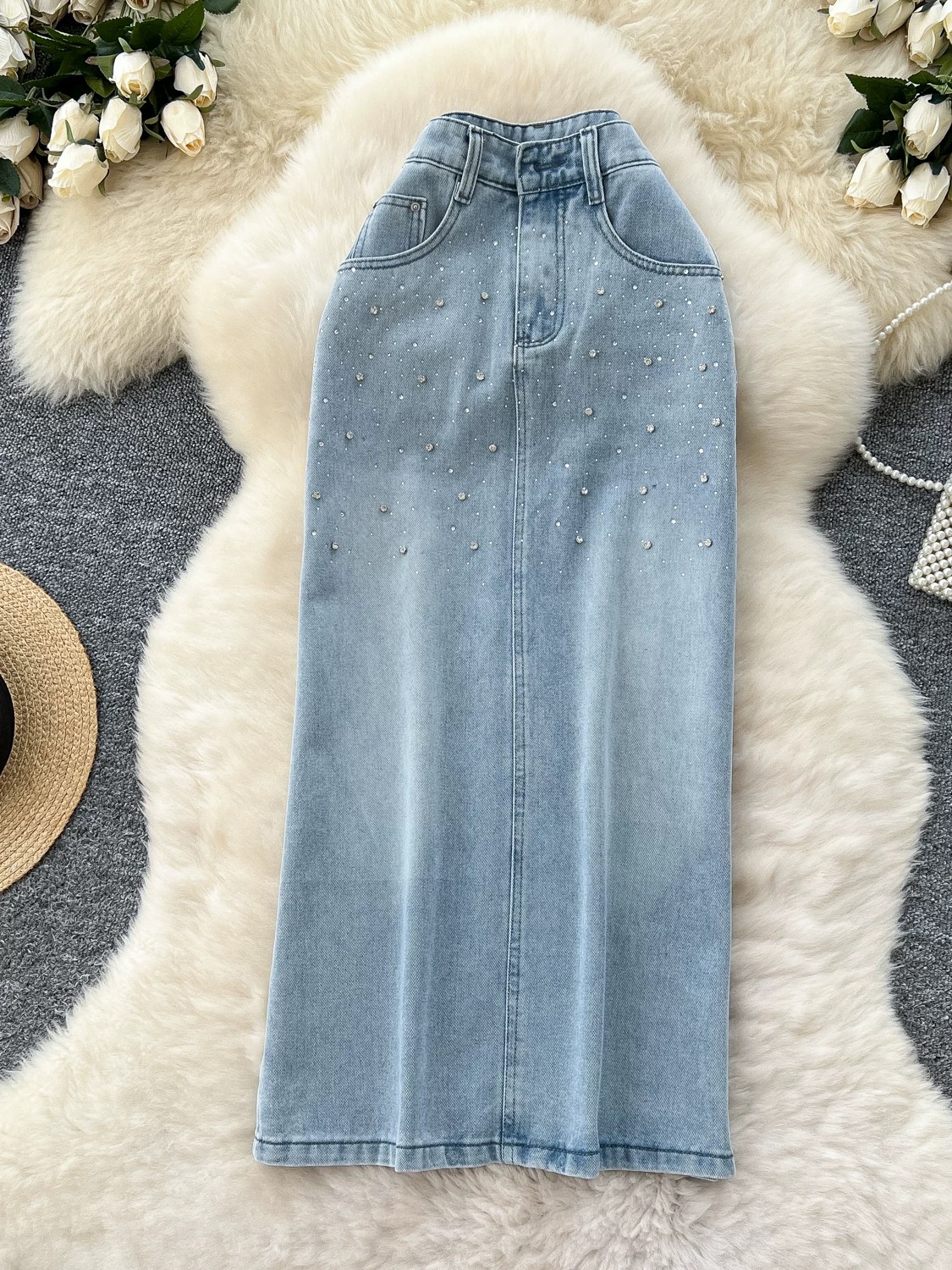 Slay me right denim skirt DS111