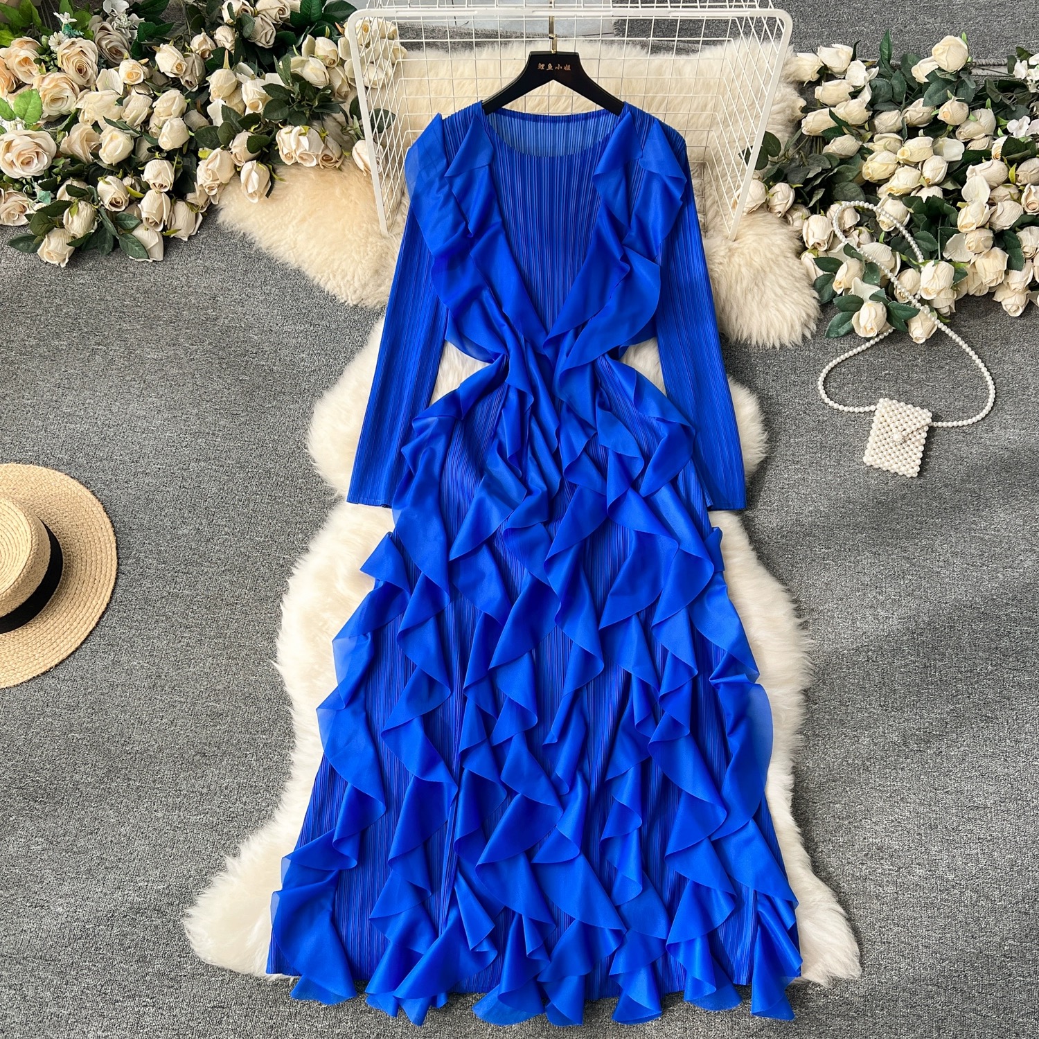 Madam ceo ruffle dress FD616 image