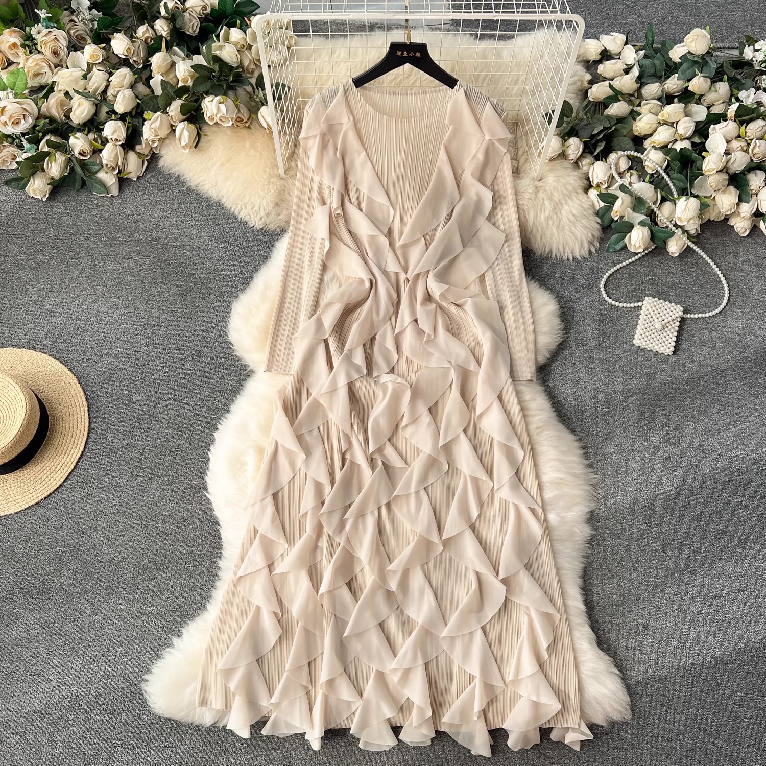 Madam ceo ruffle dress FD616 image