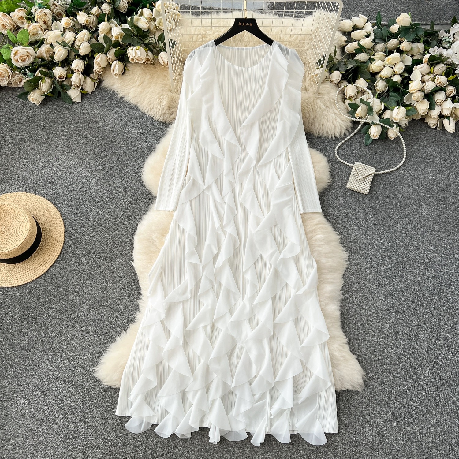 Madam ceo ruffle dress FD616 image