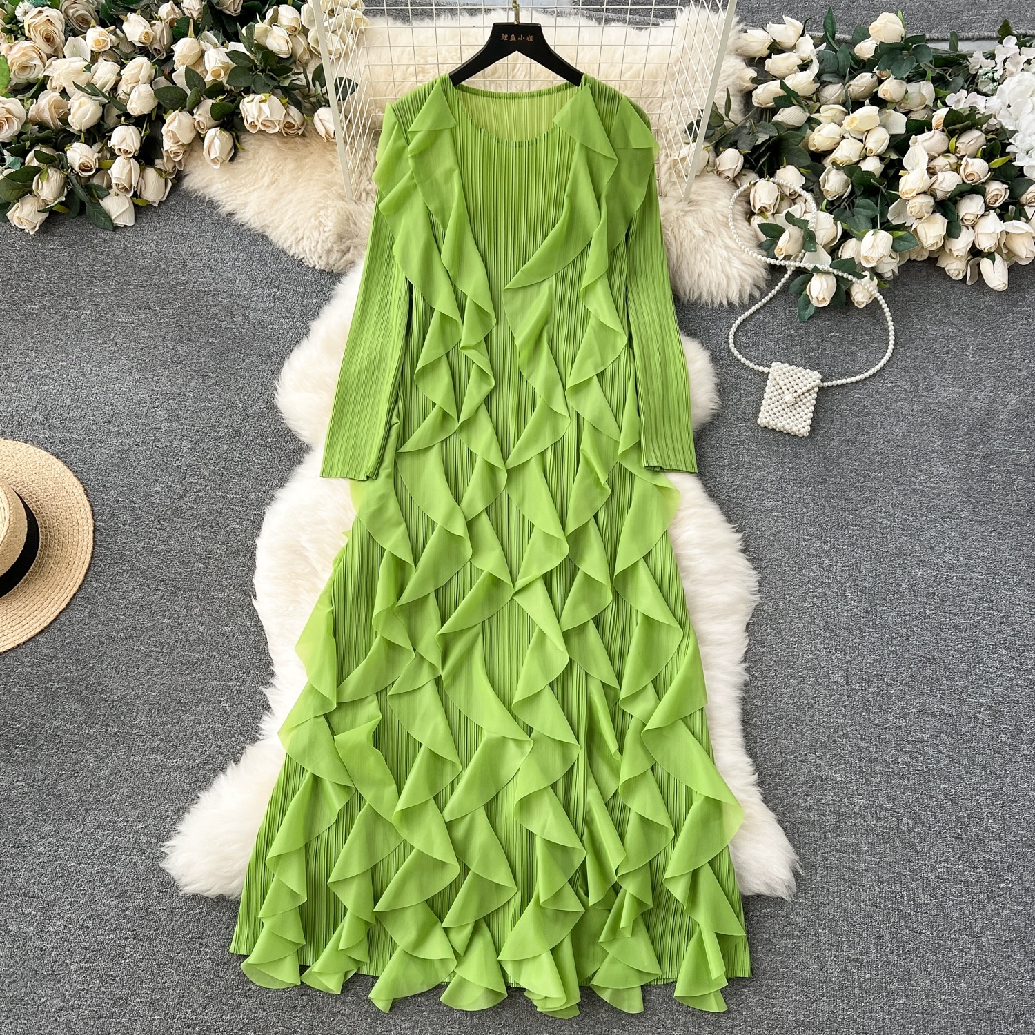 Madam ceo ruffle dress FD616 image