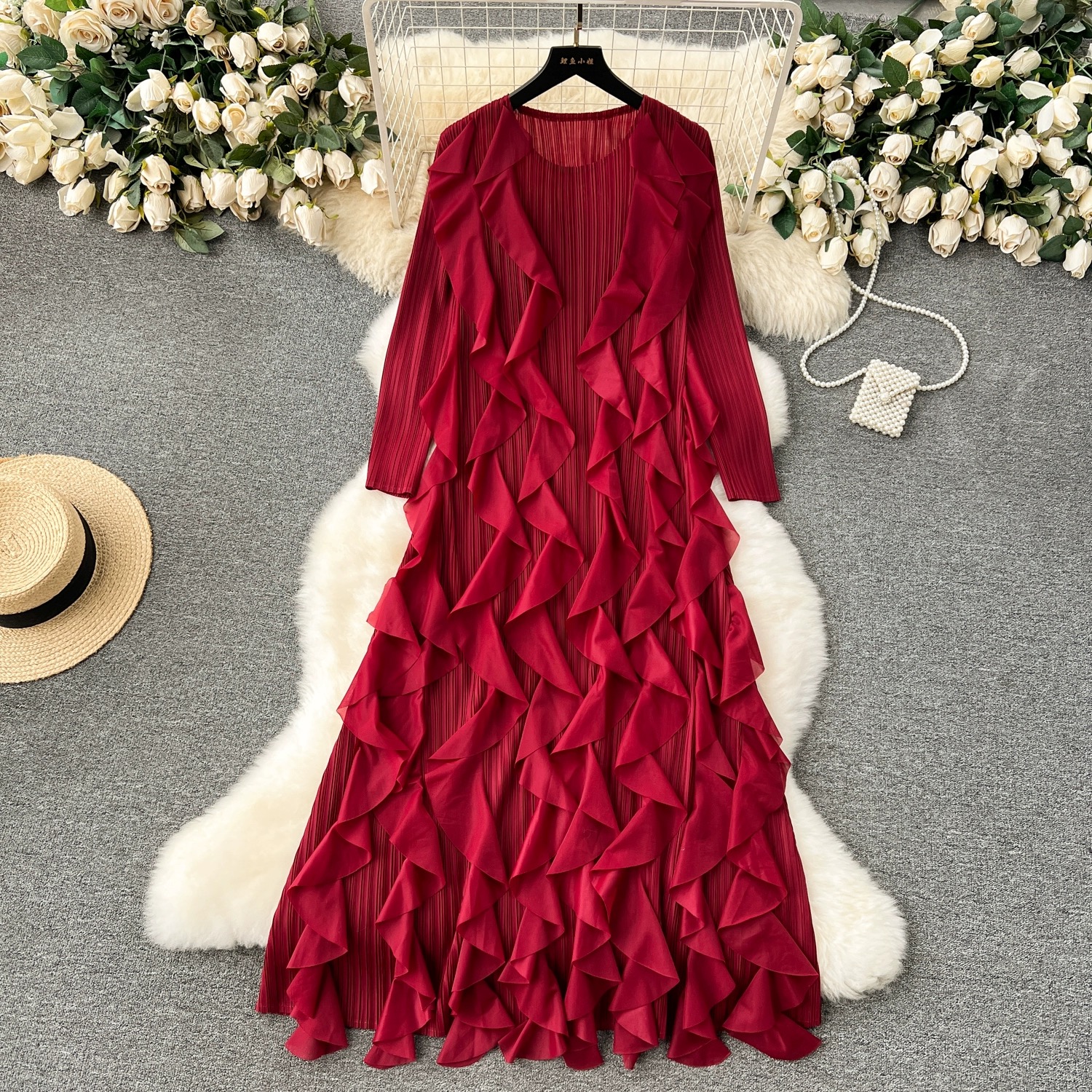 Madam ceo ruffle dress FD616 image