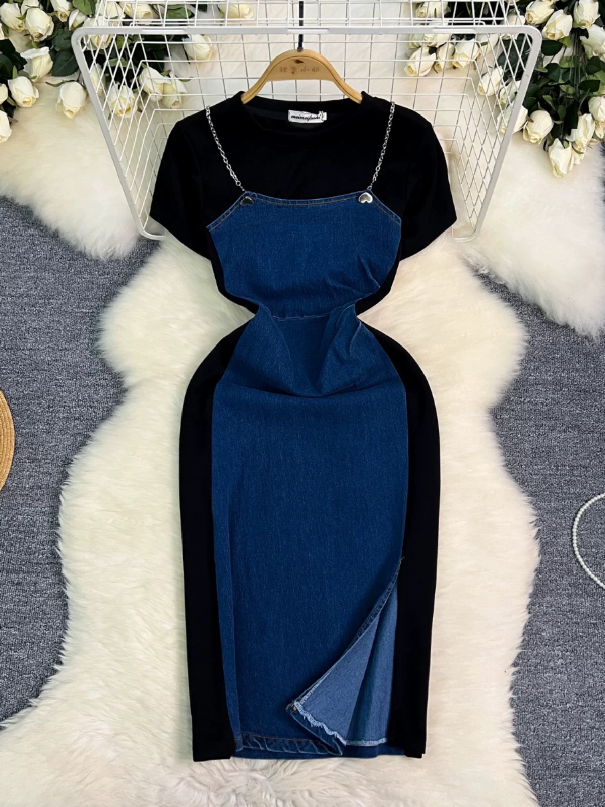 Reminder denim dress DBC56