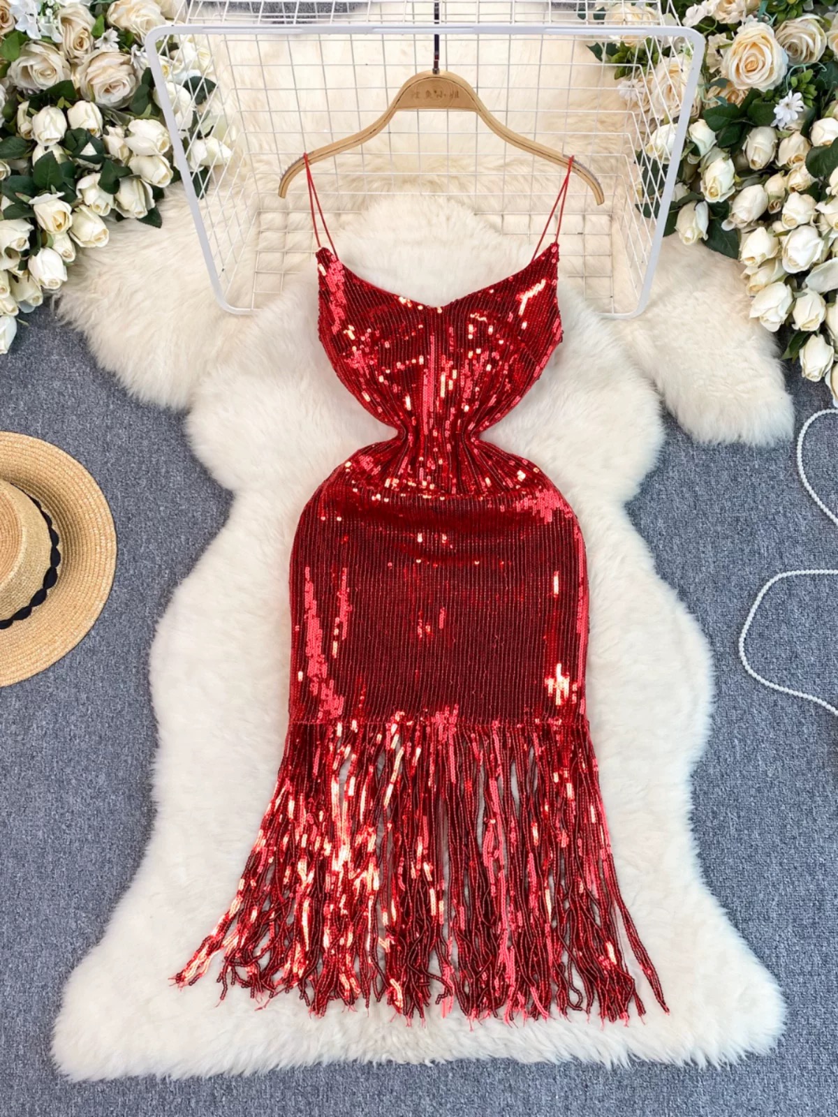All night long sequin dress FBC409 image
