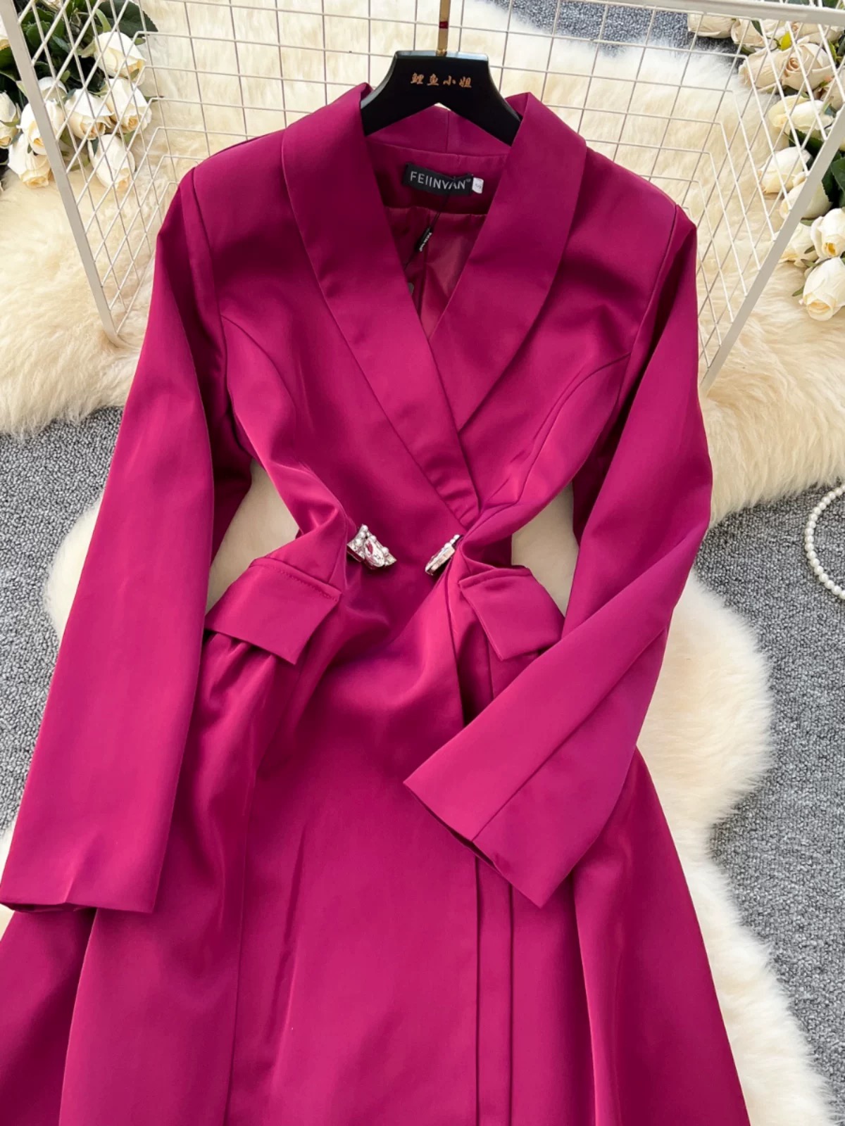 Rich aunty  formal dress FD468 image