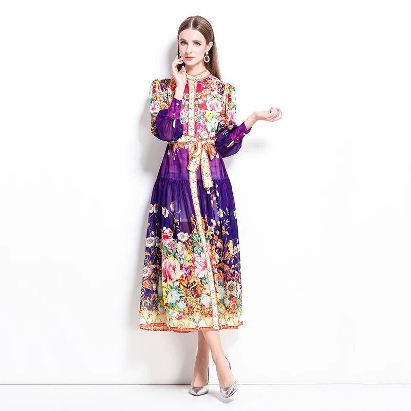 Her moment to shine print Dress ED186 image