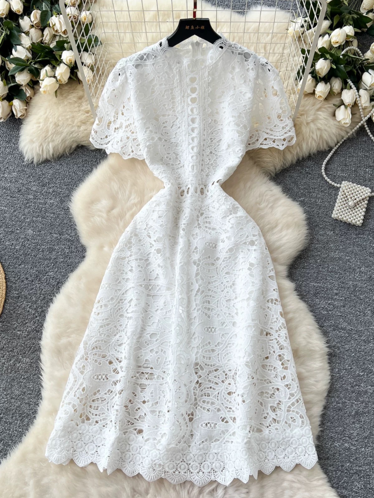 Flowing freely lace dress FD629 image