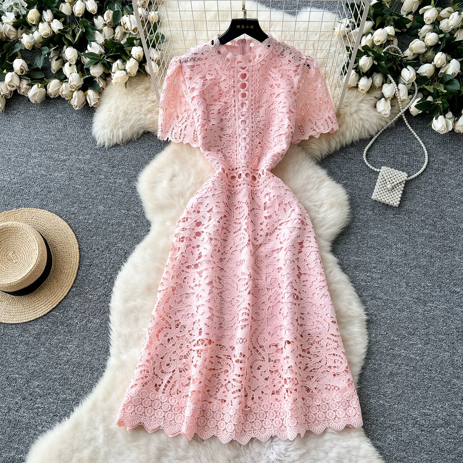 Flowing freely lace dress FD629 image