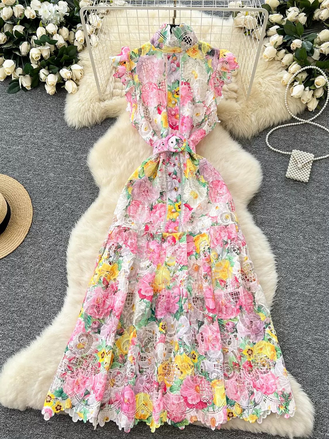 Preppy chic lace dress FD1319 image