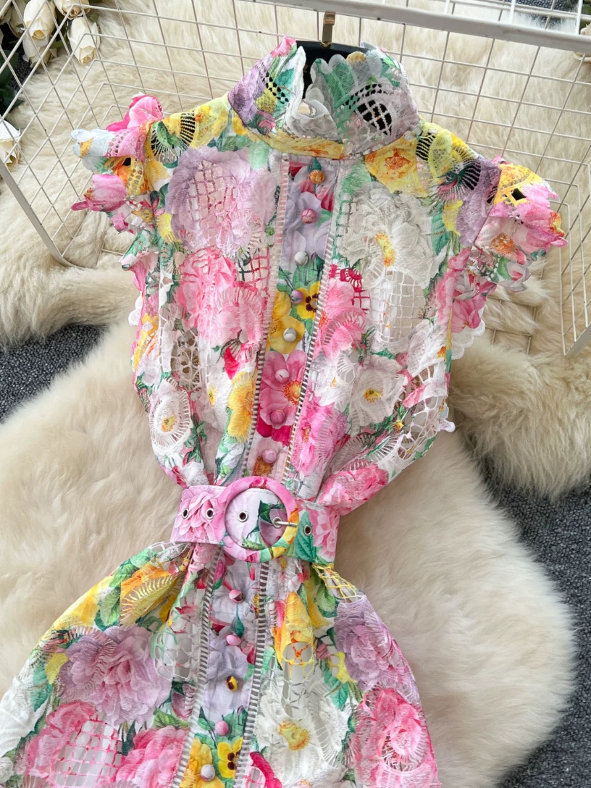 Preppy chic lace dress FD1319 image