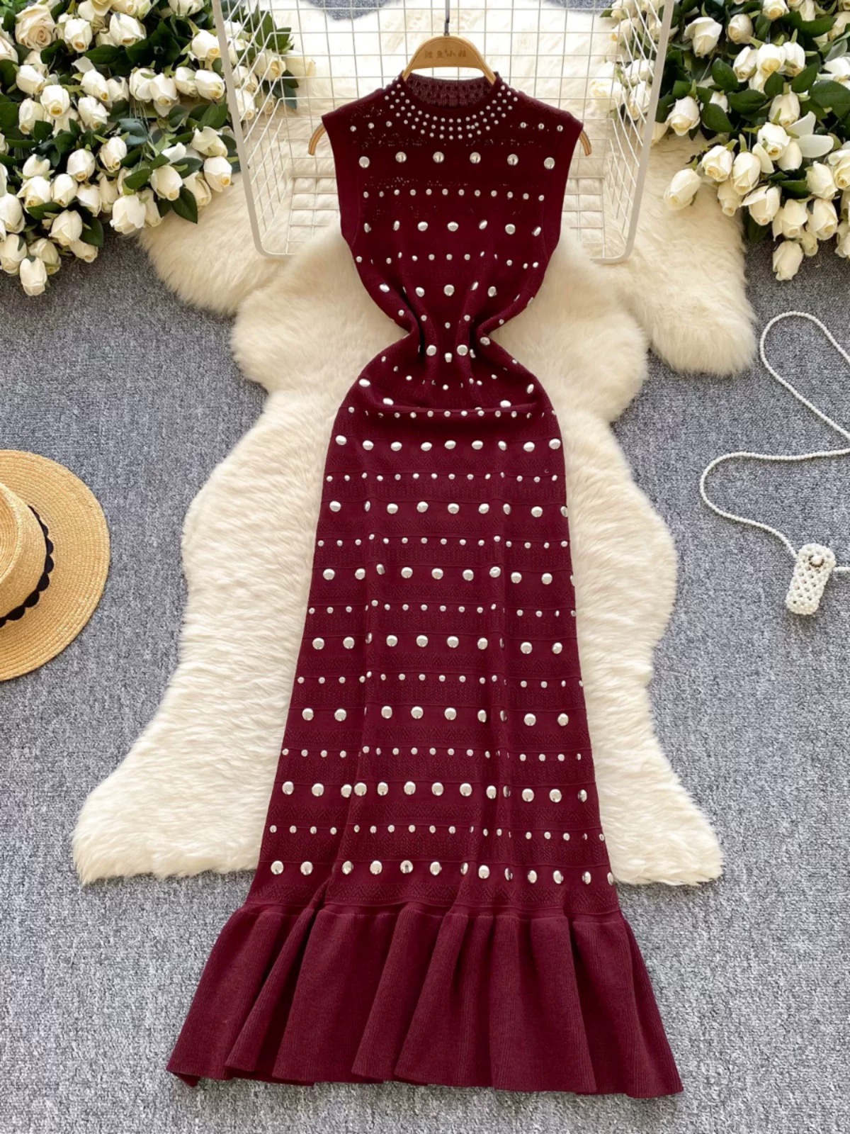 See you in Newyork embellished dress KD362 image