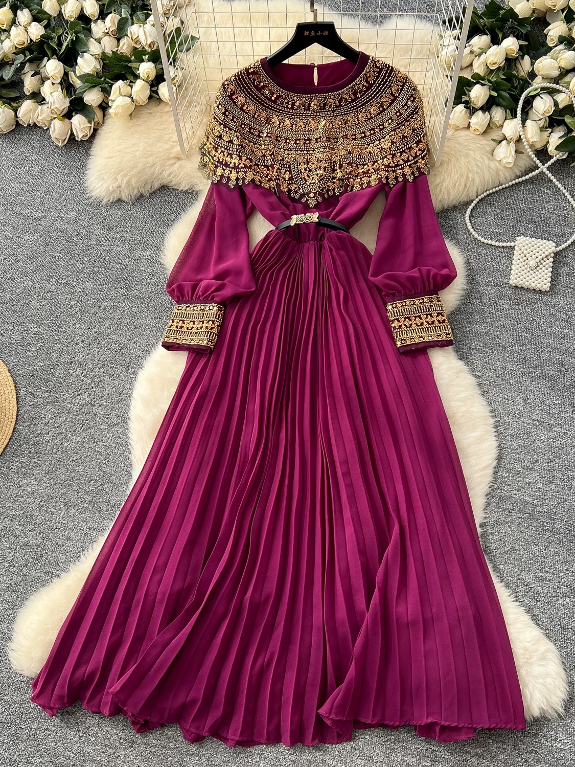 Classic color dress FD864 image