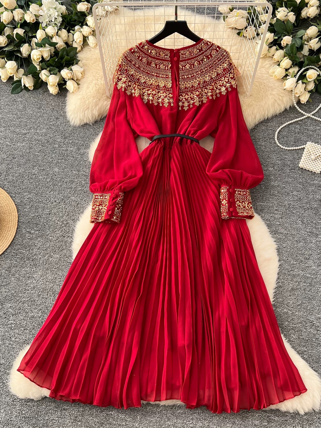 Classic color dress FD864 image