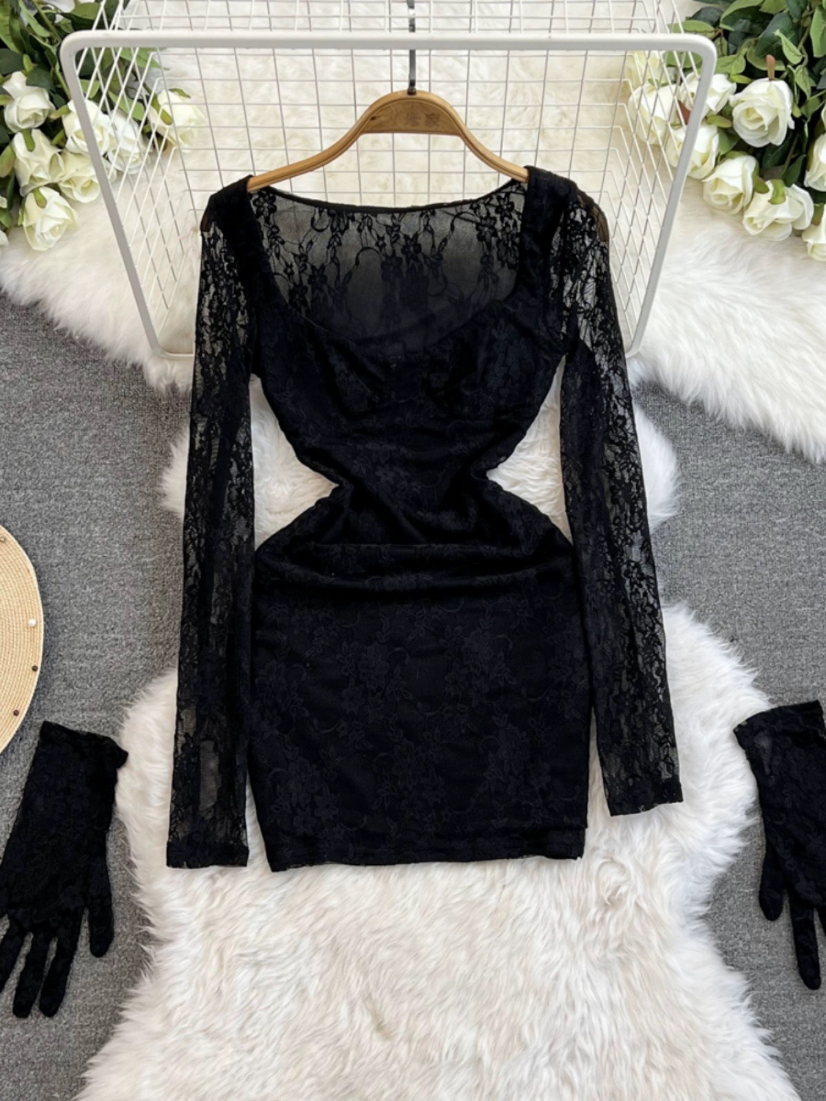 Cut him off lace dress CBC923 image