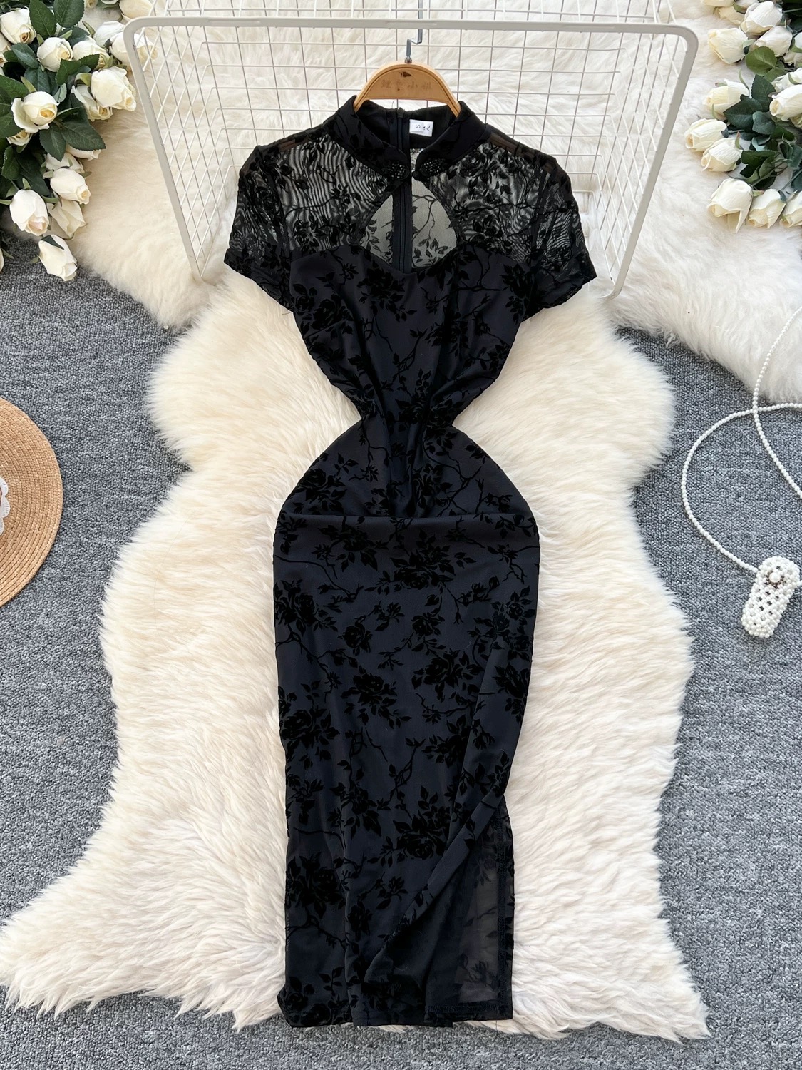 Tall dare qipao dress Q200 image