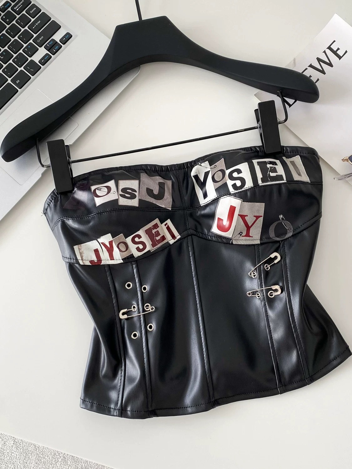 Natasha leather top CTO707 image