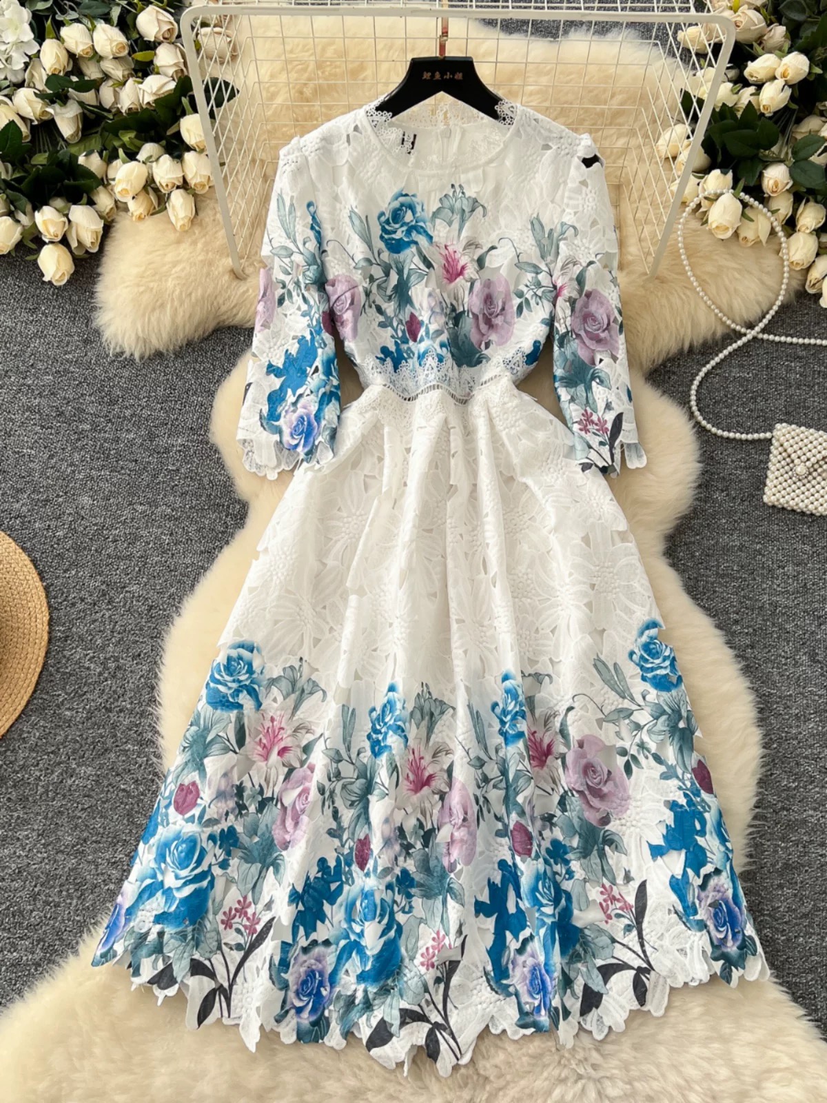 You are a firework lace dress FD1126 image