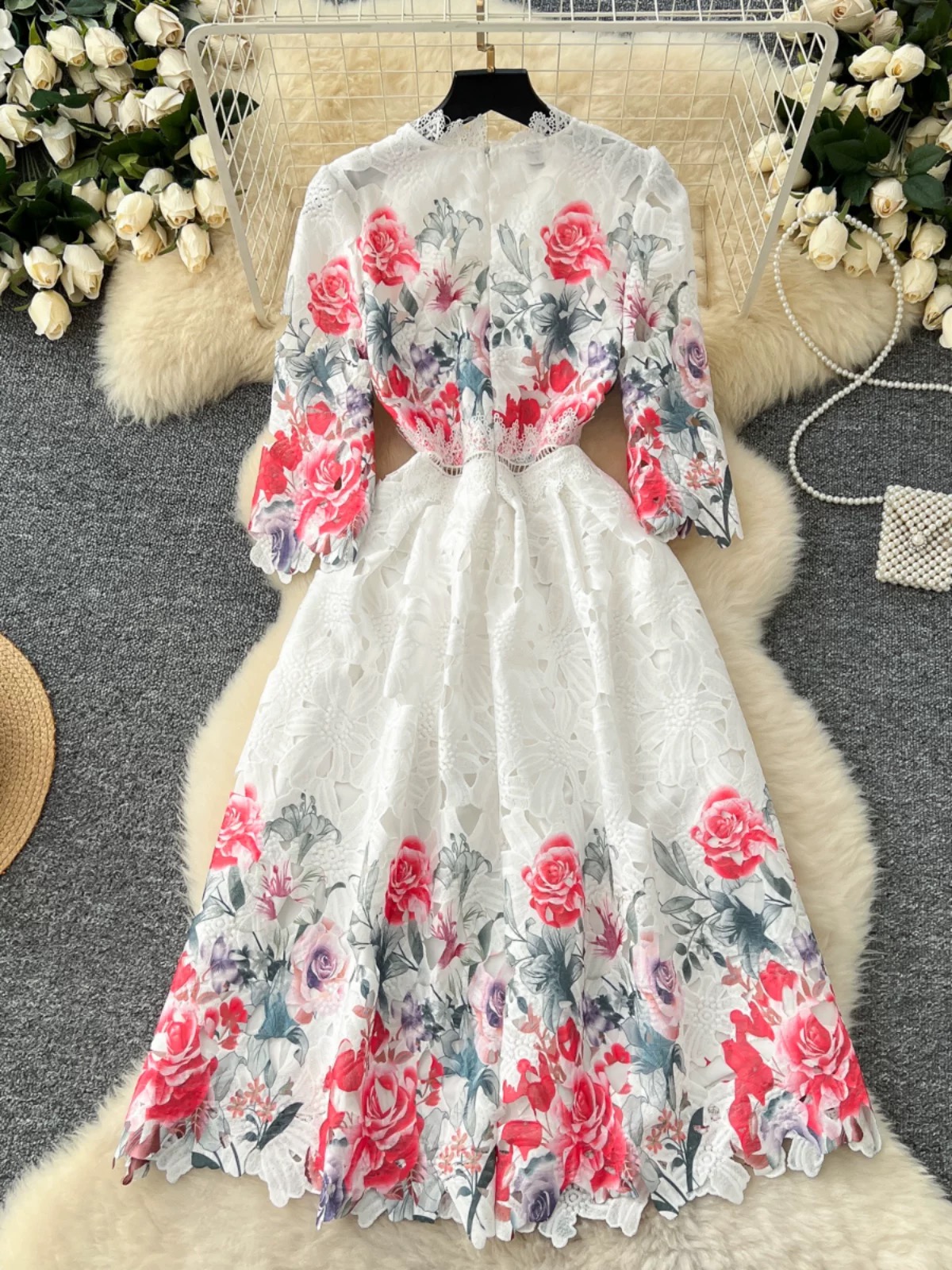 You are a firework lace dress FD1126 image