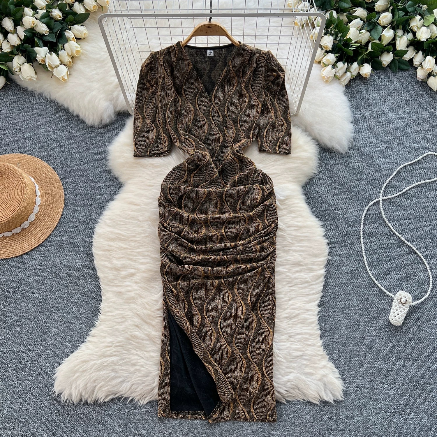 Greater than gold dress FBC483 image