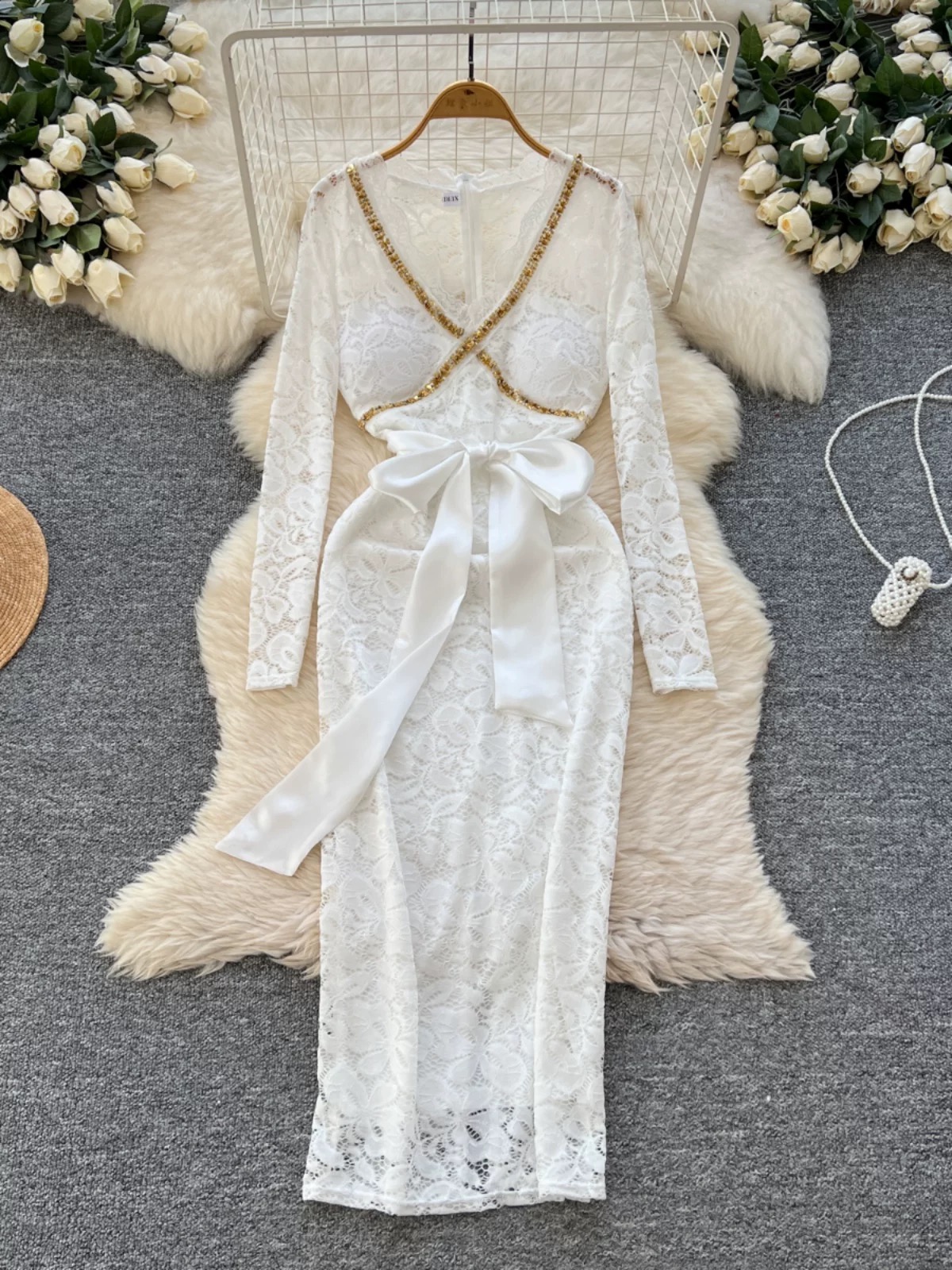 Best day ahead lace dress FBC450