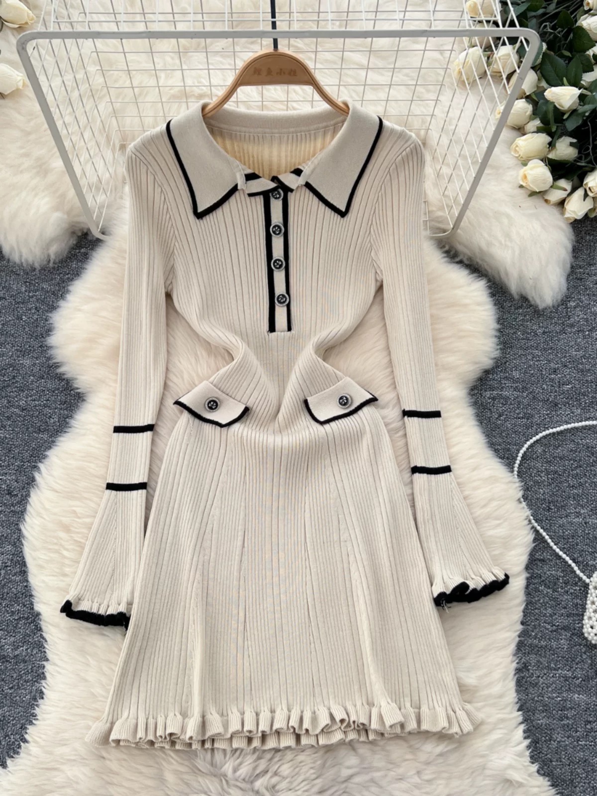 Night drives sweater dress KD345 image