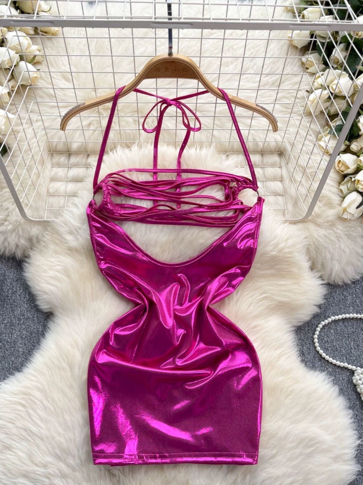 Desire dreaming mini metallic dress CBC687 image