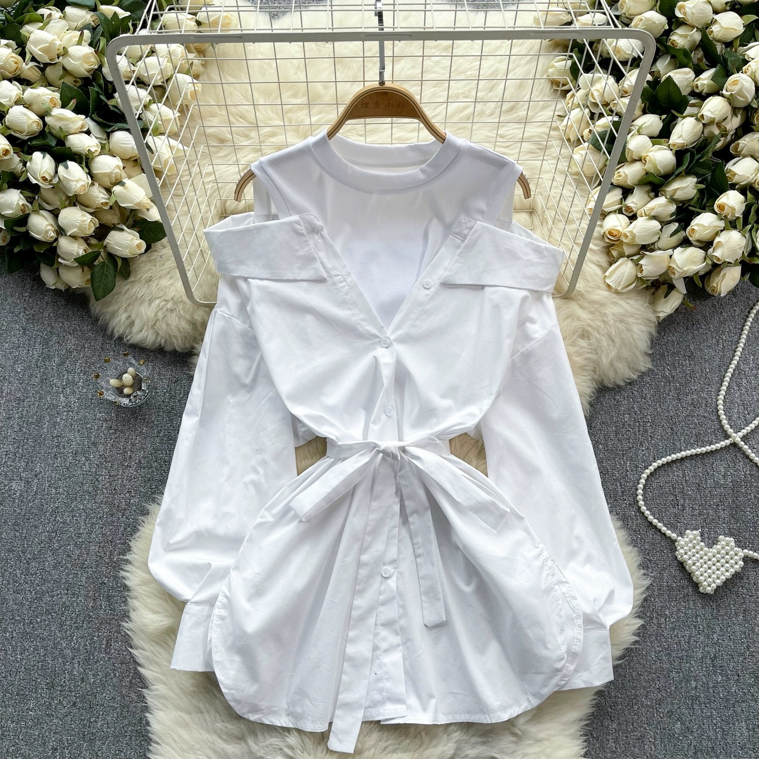 Flowers and diamonds shirt SH119 image