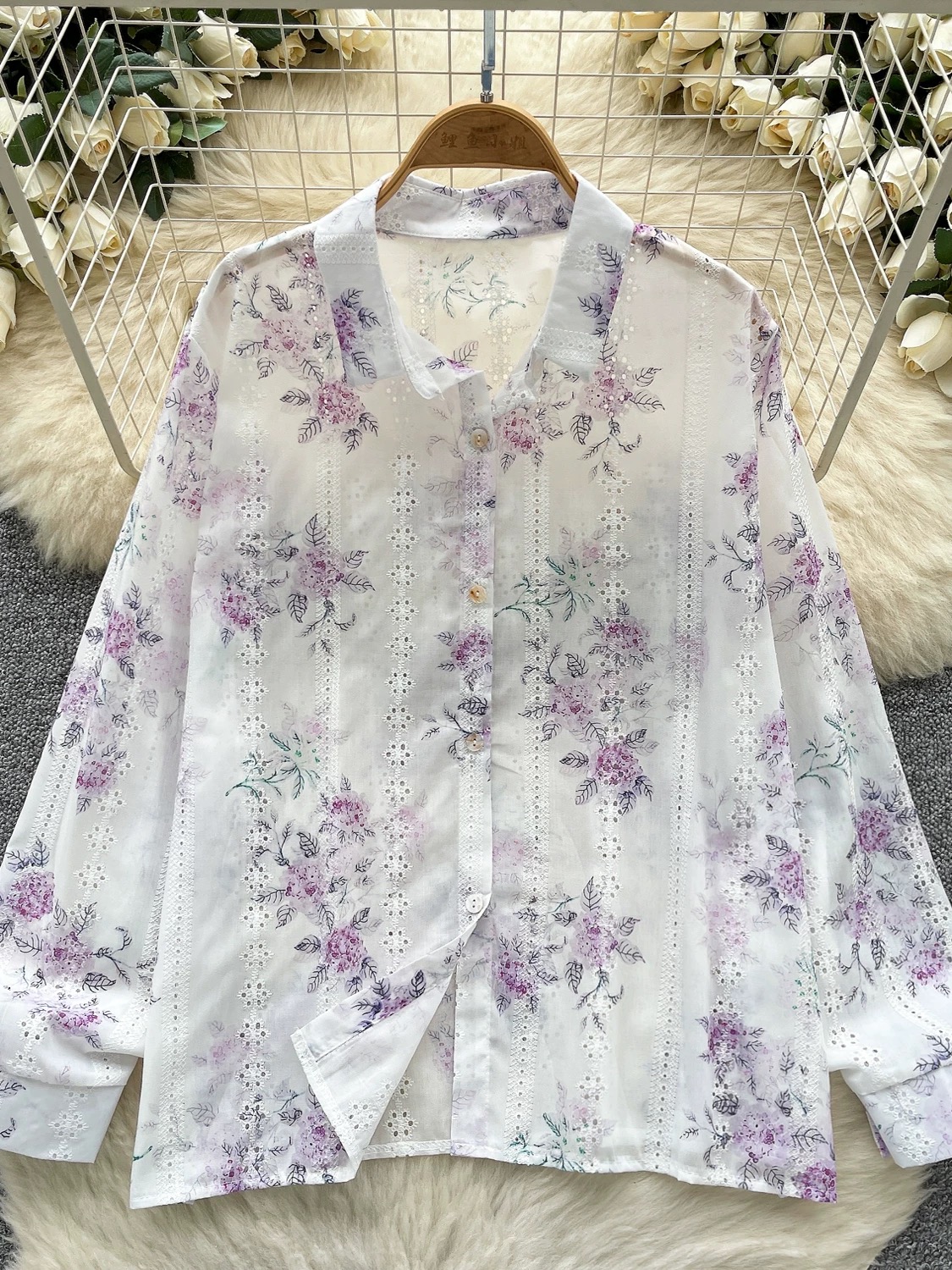 Here and now lace shirt SH111 image