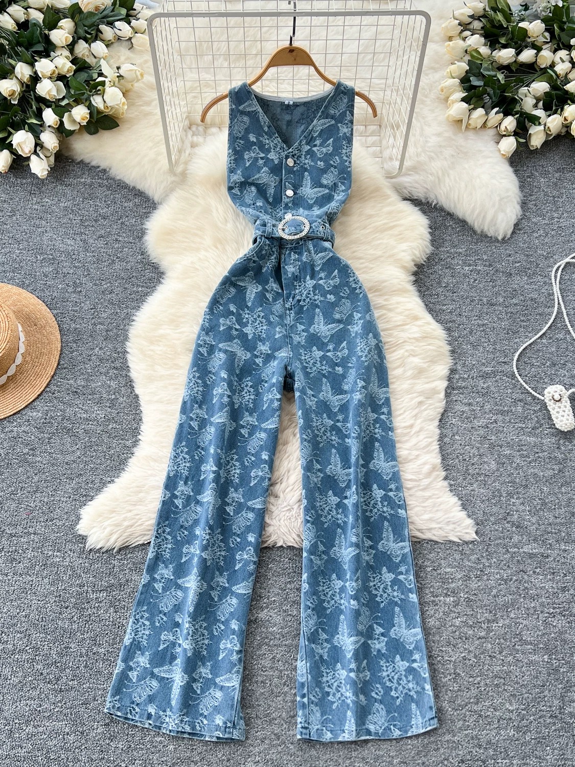 Fits like a glove denim overalls DJS111 image