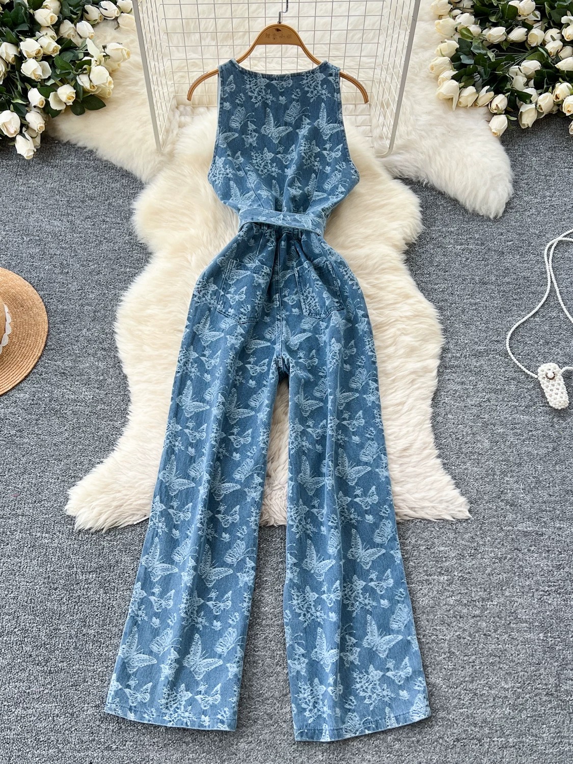 Fits like a glove denim overalls DJS111 image