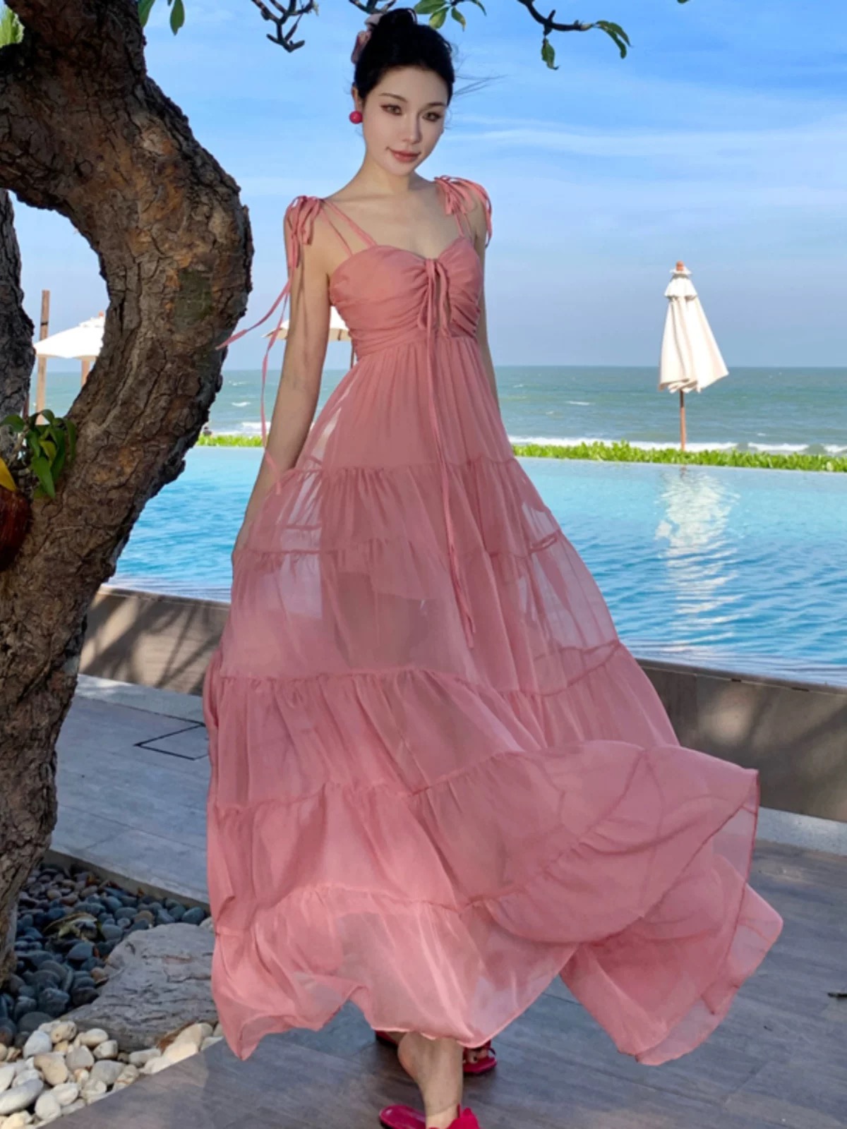 Seashell lace dress CD1100 image