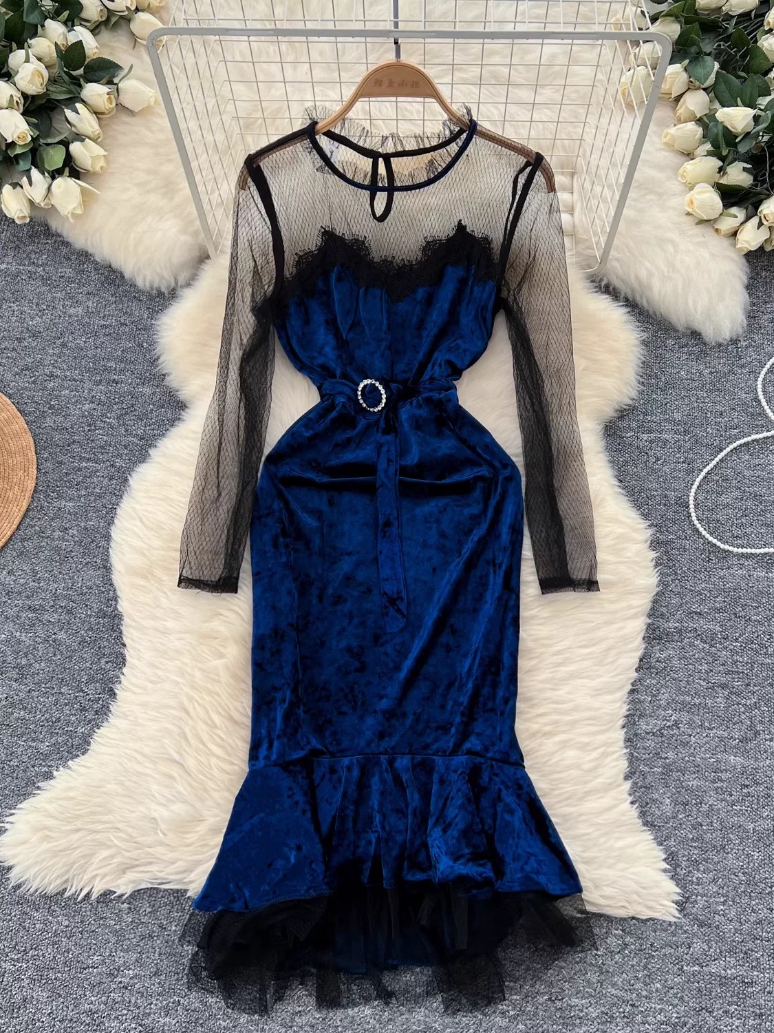 In control velvet dress FD1159 image