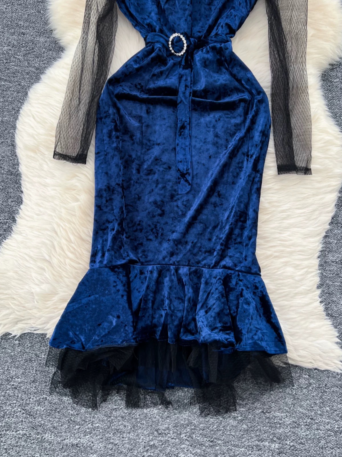 In control velvet dress FD1159 image