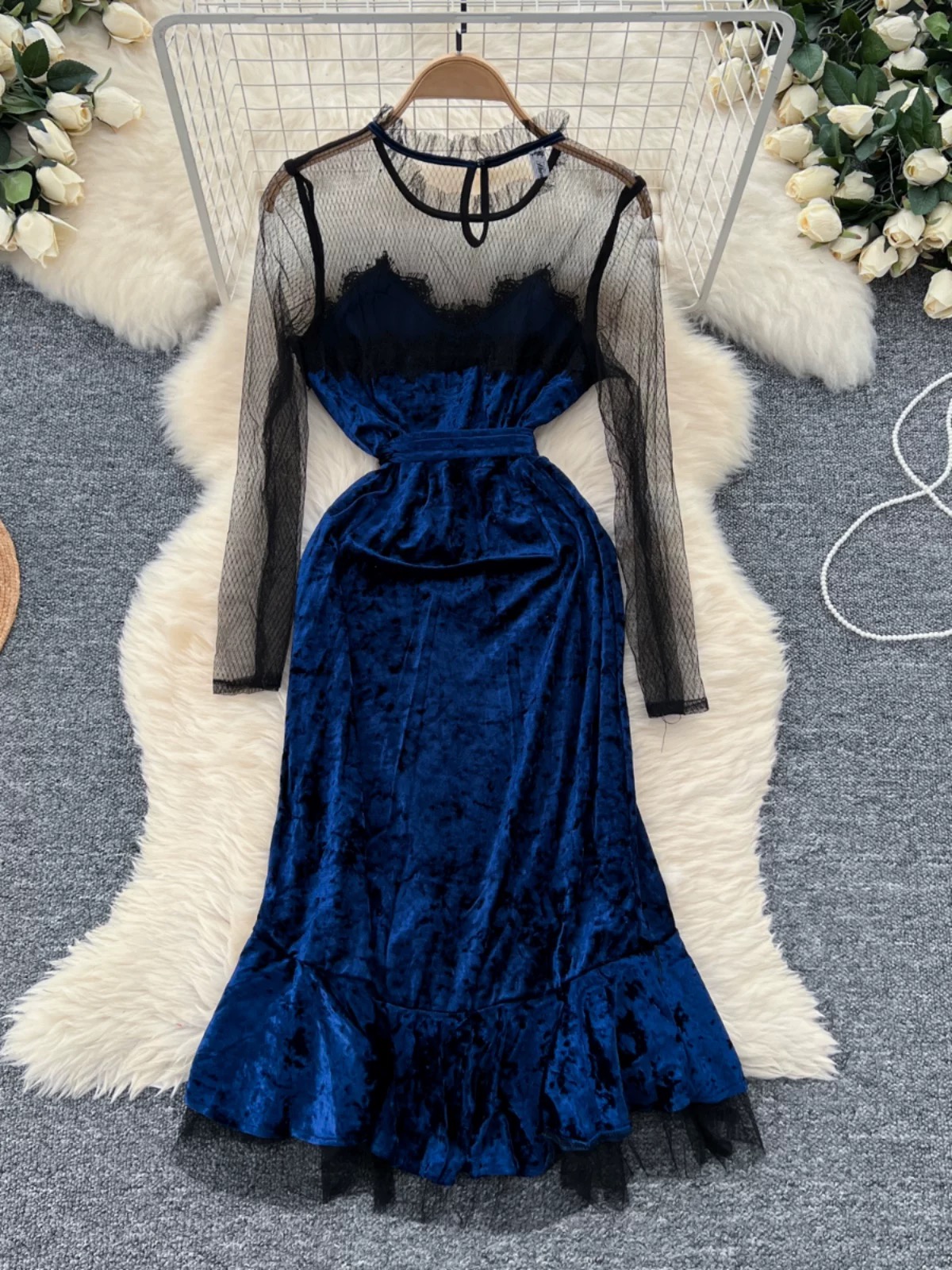 In control velvet dress FD1159 image