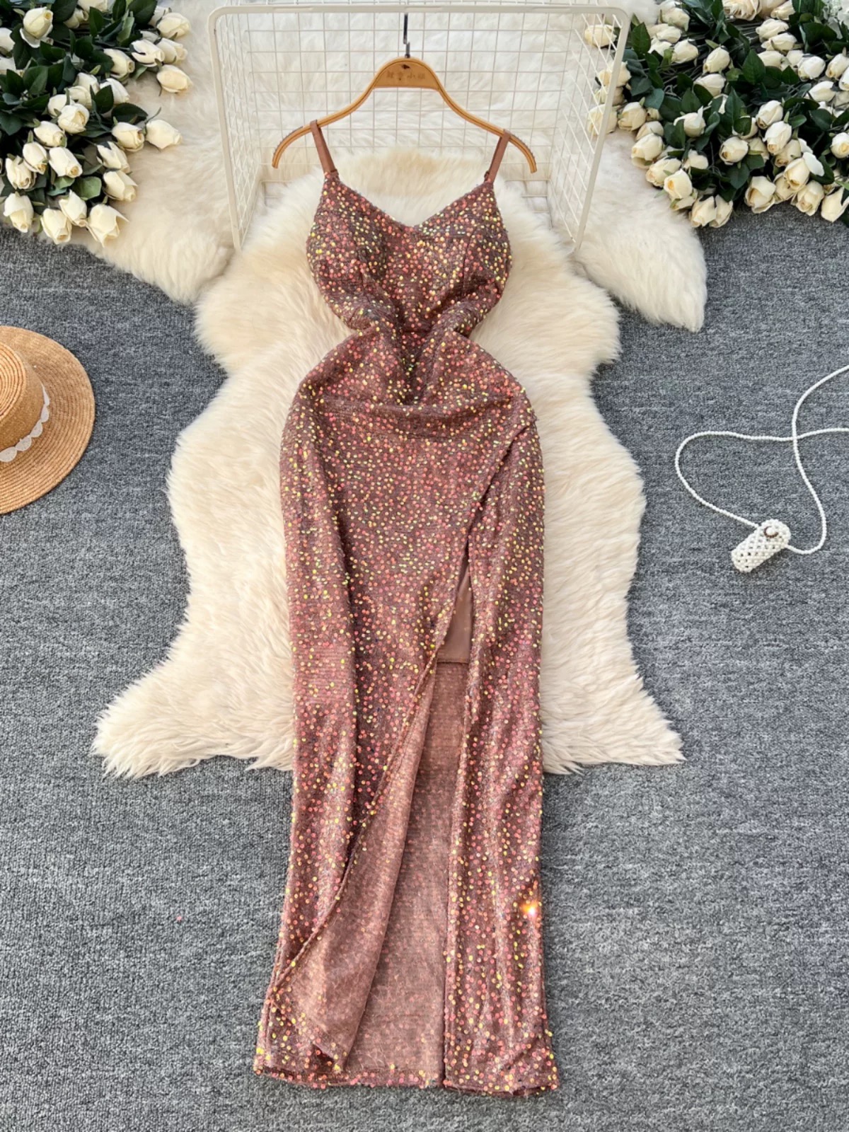 Urban vogue sequin dress FBC474 image