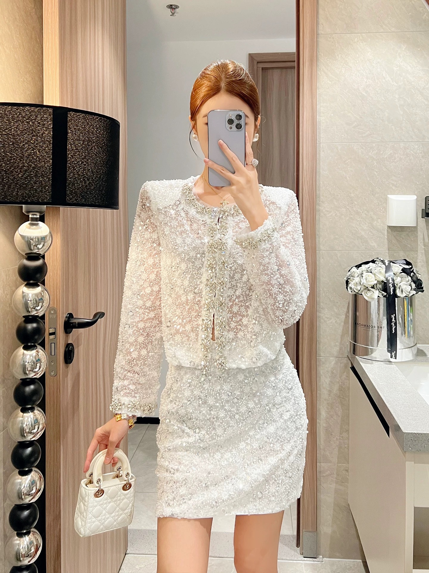 A night in Venice sequin embellished top FTO273 images